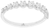 .50CT DIAMOND 14KT WHITE GOLD ROUND GRADUATING 4 PRONG WEDDING ANNIVERSARY RING