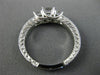 ESTATE .89CT ROUND & PRINCESS DIAMOND 14KT WHITE GOLD 3D ENGAGEMENT RING #25784