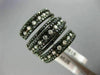 ESTATE 2.40CT DIAMOND 14KT WHITE & BLACK GOLD MULTI ROW CRISS CROSS ETOILE RING