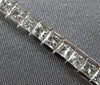 5.06CT DIAMOND 14K WHITE GOLD CLASSIC PRINCESS CHANNEL INVISIBLE TENNIS BRACELET
