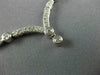 ANTIQUE 2.10CT DIAMOND 14KT WHITE GOLD 3D FILIGREE BEZEL DROP NECKLACE #18629