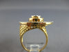 LARGE 1.04CT DIAMOND 14KT ROSE GOLD CLUSTER FLOWER CIRCLE OF LIFE FILIGREE RING
