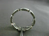 ESTATE .50CT DIAMOND 18KT WHITE GOLD 3D ETERNITY WEDDING ANNIVERSARY RING #6355