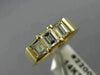 ANTIQUE .76CT ASSCHER DIAMOND 14KT YELLOW GOLD PAST PRESENT FUTURE RING #22009