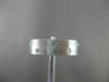 ESTATE WIDE 0.46CTW DIAMOND 14KT WHITE GOLD 2 ROW ETOLIE MENS RING UNIQUE #17315