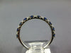 .47CT DIAMOND & AAA SAPPHIRE 14KT WHITE GOLD 2MM SEMI ETERNITY ANNIVERSARY RING