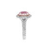CERTIFIED 2.07CT WHITE & PINK DIAMOND 18KT WHITE & ROSE GOLD 3D ENGAGEMENT RING