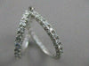 ESTATE 2.34CTW DIAMOND 14K WHITE GOLD EARRINGS LARGE 30MM 1" HOOP F/G VSSI 19740