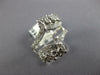 ESTATE WIDE .80CT DIAMOND 14KT WHITE GOLD INSERT WEDDING ANNIVERSARY RING #26107