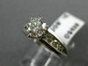 ESTATE 1.26CT ROUND DIAMOND 14KT WHITE GOLD 3D CHANNEL ENGAGEMENT RING #20722
