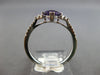 .90CT DIAMOND & AAA AMETHYST 14K WHITE GOLD CUSHION & ROUND FRIENDSHIP LOVE RING