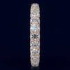 2.21CT DIAMOND 14KT ROSE GOLD 3D SHARED PRONG ETERNITY WEDDING ANNIVERSARY RING