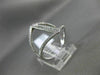 ESTATE EXTRA LARGE .43CT DIAMOND 18KT WHITE GOLD HANDCRAFTED INFINITY LOVE RING