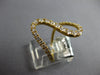LARGE .79CT DIAMOND 18KT YELLOW GOLD 3D GRADUATING JOURNEY DOUBLE WAVE FUN RING
