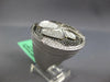 EXTRA LARGE 2.89CT DIAMOND 18KT WHITE & BLACK GOLD 3D FLOWER CIRCULAR FUN RING