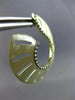 ESTATE LARGE .83CT DIAMOND 14KT YELLOW GOLD ETOILE CIRCULAR OPEN FLAME EARRINGS