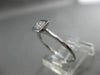 ESTATE .20CT DIAMOND 18KT WHITE GOLD CLASSIC PRINCESS BEZEL PROMISE SQUARE RING