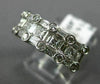 WIDE 1.40CT ROUND PRINCESS & BAGUETTE DIAMOND 14KT WHITE GOLD WEDDING RING #1346