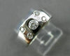 ESTATE .32CT ROUND DIAMOND 14KT WHITE GOLD ETOILE RECTANGULAR FUN RING #12037