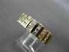 ESTATE WIDE .85CT BAGUETTE & ROUND DIAMOND 14K YELLOW GOLD ANNIVERSARY RING 3821
