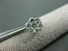 ESTATE 1.85CT DIAMOND 14K WHITE GOLD CLUSTER FLORAL EARRINGS JUST STUNNING 22365