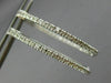 ESTATE .72CT DIAMOND 14K WHITE GOLD OVAL DOUBLE SIDED FILIGREE HOOP EARRINGS