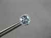 2.25CT DIAMOND & AAA BLUE TOPAZ 14KT WHITE GOLD ROUND CLASSIC HALO STUD EARRINGS