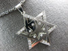 .52CT DIAMOND 14K WHITE GOLD STAR OF DAVID DOUBLE PLATED ETOILE FLOATING PENDANT