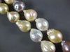 EXTRA LARGE AAA MULTI COLOR SOUTH SEA PEARL 14K WHITE GOLD CLASSIC LOVE NECKLACE