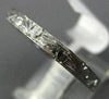 ANTIQUE 18KT WHITE GOLD CLASSIC FILIGREE MILGRAIN WEDDING ANNIVERSARY RING #1053