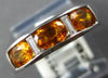 1.59CT DIAMOND & AAA CITRINE 18KT WHITE GOLD 3D OVAL & BAGUETTE ANNIVERSARY RING