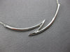 ESTATE .33CT DIAMOND 18KT WHITE GOLD 3D CLASSIC CRISS CROSS BAR LOVE NECKLACE