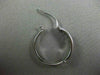 ESTATE .52CT DIAMOND 14KT WHITE GOLD 3D CLASSIC FILIGREE MILGRAIN HOOP EARRINGS