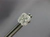 ESTATE .78CT DIAMOND 14KT WHITE GOLD CLASSIC 4 LEAF CLOVER FLOWER STUD EARRINGS