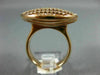 ESTATE LARGE .86CT DIAMOND 14KT ROSE GOLD 3D MULTI ROW OPEN FILIGREE FUN RING