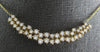 ESTATE LARGE 2.30CT DIAMOND 14KT YELLOW GOLD CLASSIC CLUSTER 2 ROW LOVE NECKLACE