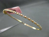 ESTATE .55CT DIAMOND 18KT ROSE GOLD 3D ETOILE CLASSIC 2mm BANGLE BRACELET