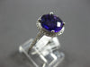 LARGE 2.66CT DIAMOND & AAA AMETHYST 14KT WHITE GOLD ROUND HALO FILIGREE FUN RING