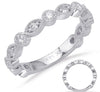 .54CT DIAMOND 14K WHITE GOLD 3D ROUND & MARQUISE 3/4TH ETERNITY ANNIVERSARY RING