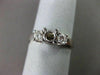 ESTATE .40CT DIAMOND 14KT W PAST PRESENT FUTURE SEMI MOUNT ENGAGEMENT RING #432