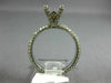 ESTATE 1.66CT DIAMOND 14K WHITE GOLD 4 PRONG ETERNITY SEMI MOUNT ENGAGEMENT RING