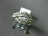 ESTATE 1.0CT DIAMOND 14KT WHITE GOLD 3D DOUBLE INFINITY SEMI ETERNITY LOVE RING