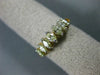 ESTATE .82CT FANCY YELLOW DIAMOND 14KT YELLOW GOLD SEVEN STONE ANNIVERSARY RING