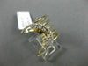 ESTATE LARGE .39CT ROUND DIAMOND 18KT ROSE GOLD CLASSIC MOON MULTI ROW FUN RING