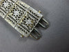 LARGE ART DECO 1.82CT DIAMOND & AAA SAPPHIRE PLATINUM & 14KT WHITE GOLD BRACELET