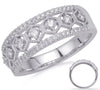 .38CT DIAMOND 14K WHITE GOLD 3D MULTI HEXAGON FILIGREE MILGRAIN ANNIVERSARY RING