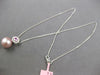 .53CT DIAMOND & AAA PINK SAPPHIRE & PINK SOUTH SEA PEARL 14KT WHITE GOLD PENDANT