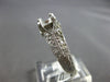 ESTATE .40CT DIAMOND 14KT WHITE GOLD 4 PRONG FILIGREE SEMI MOUNT ENGAGEMENT RING
