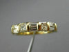 ESTATE .76CT PRINCESS & BAGUETTE DIAMOND 14KT YELLOW GOLD ANNIVERSARY RING #6893