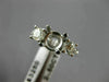 ESTATE .98CT DIAMOND 14KT WHITE GOLD 3D ROUND SEMI MOUNT ENGAGEMENT RING #21433